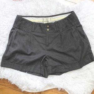 ANTHROPOLOGIE ELEVENSES Gray Linen Shorts